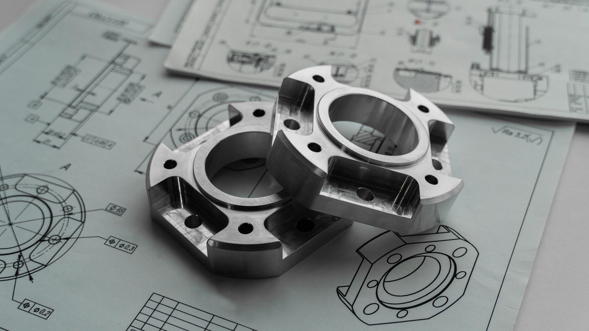 Machined flanges on engineering drawings